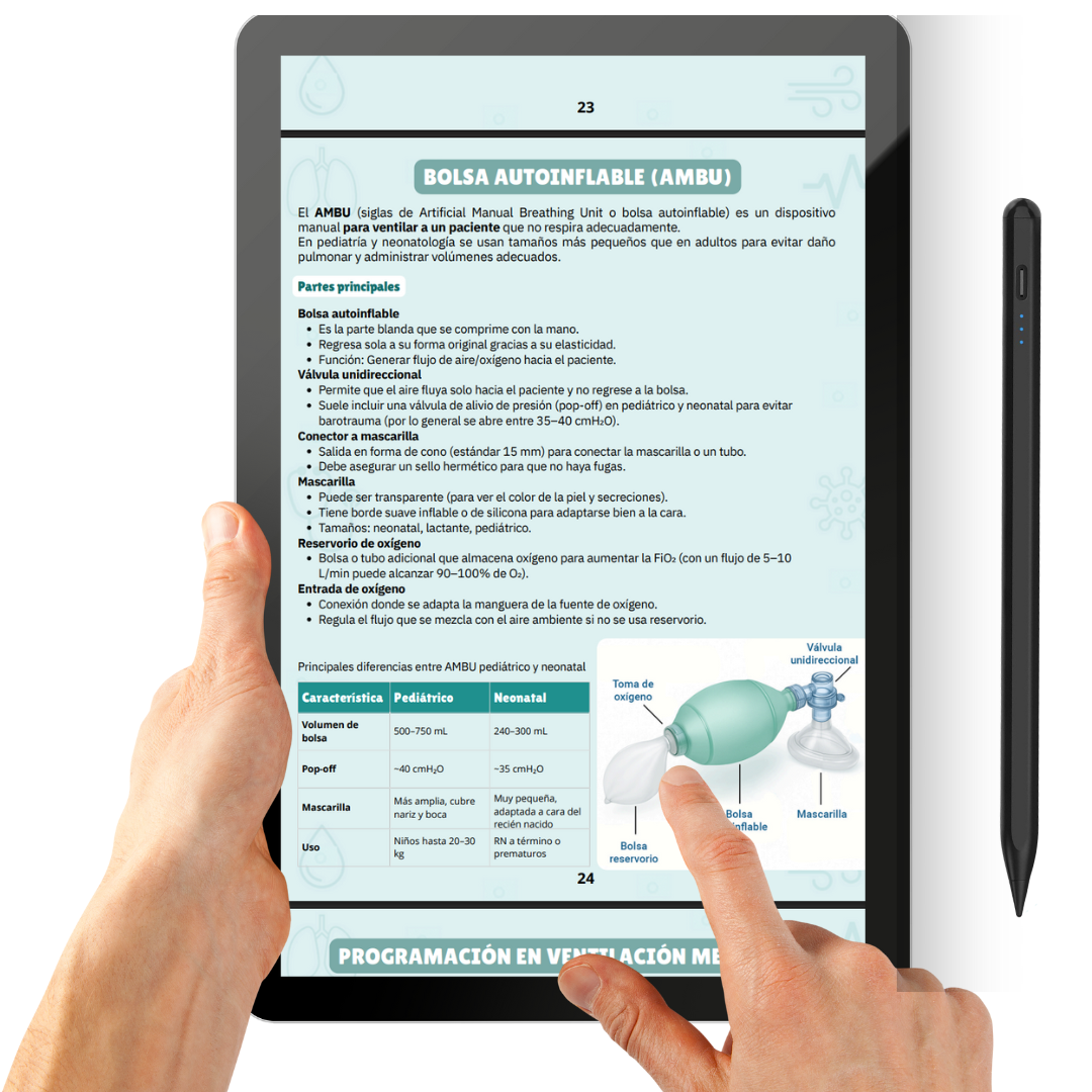 Manual de Ventilación Mecánica en Pediatría y Neonatología + PDF Casos Clínicos y Preguntas