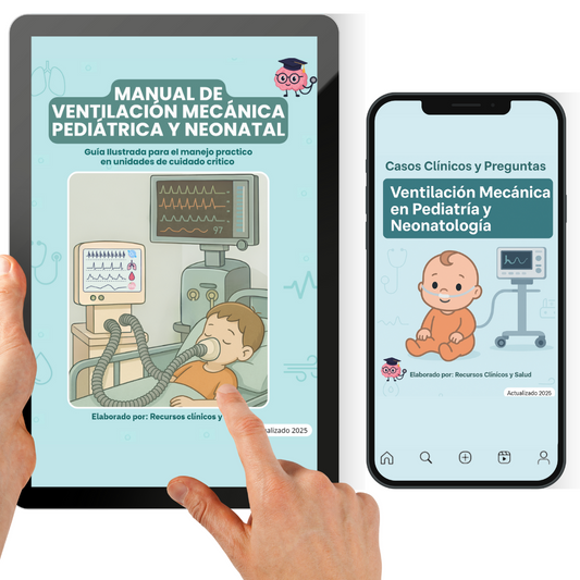 Manual de Ventilación Mecánica en Pediatría y Neonatología + PDF Casos Clínicos y Preguntas